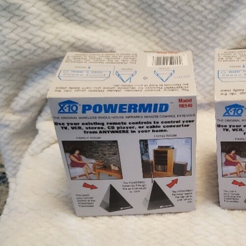 2 Vtg X10 Powerhouse Powermid RE549 Remote Control Extender NOS