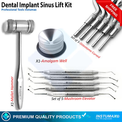 Dental Sinus Lift Osteotome Mushroom Elevator Implant Surgical Instruments