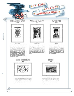 2020 U.S. Commemorative Singles COMPLETE Supplement (White Ace Alternative)
