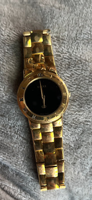 【電池交換済】GUCCI グッチ 3300L 腕時計 レディース ゴールド 美品☆稼働☆GUCCI グッチ レディース腕時計 3300L ゴールド クォーツ