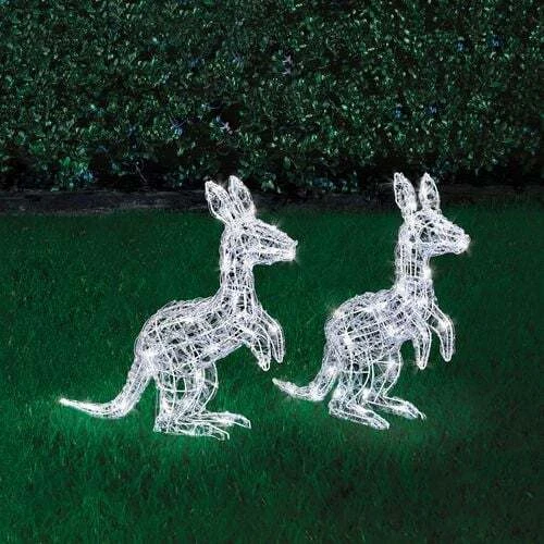 Xmas Christmas Lytworx Solar White Twin Joeys Kangaroo - 30 LEDs per joey - Image 2 of 2