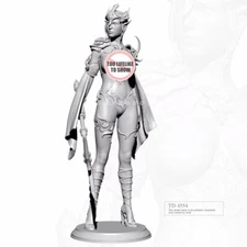 1/24 resin figures model Dream Empire-Long Halberd Goddess Unassembled Unpainted