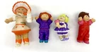 Lot of 4 Vintage 1980's Cabbage Patch Kids PVC Poseable Figures GUC