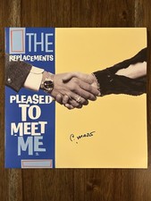 Chris Mars ‘The Replacements’ Band Signed Vinyl ‘Pleased To Meet Me’ Beckett