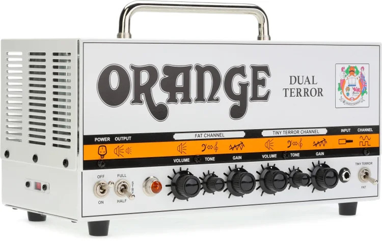 Orange Dual Terror 30/15/7-watt 2-channel Tube Head