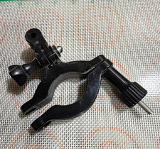 Black Universal Camera Clamp Mount Adapter with Adjustable Thumb Screw