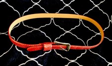 Unlisted Genuine Snake Skin Women Reddish Belt Gold Tone Buckle Size Medium