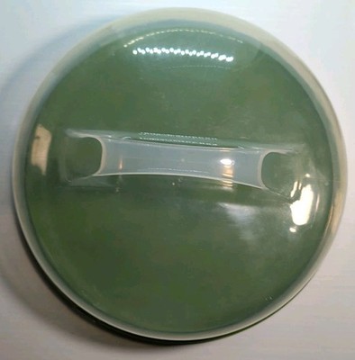 Avocado Green PACKERWARE 2005 Cake Covered Container 4'' Height X 12'' Round