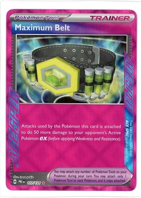 Maximum Belt Holo 117/131 Prismatic Evolutions Pokemon Karte
