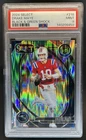 2024 Panini Select Drake Maye Club RC Black and Green Prizm Shock #218 PSA 9