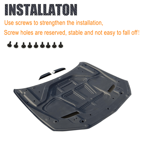 Capó delantero de carbono DRY entrada de aire ventilación para BMW M5 F90 LCI 2018-2024 - Imagen 3 de 13