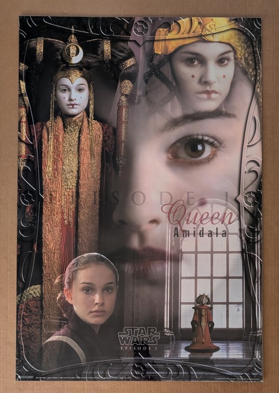 Vintage 1999 Star Wars Episode I: Queen Amidala Poster - Natalie Portman