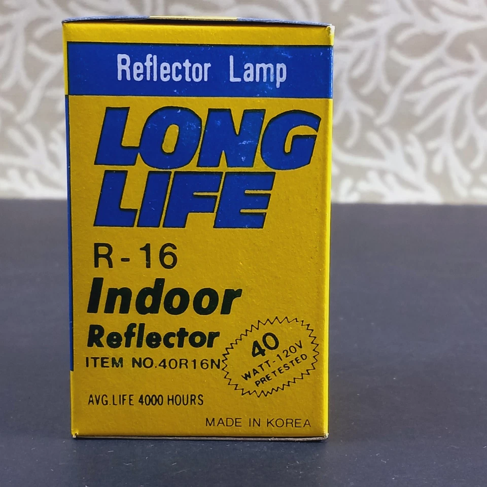 2 Bulbright R-16 40w Intermediate INT Base Reflector Bulbs 40R16N NOS (SET OF 2) - Image 3 of 4