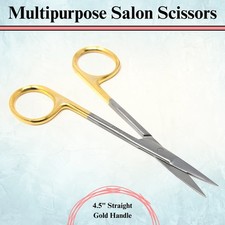 Mini Salon Scissors for Men Women Beard Trimming Eyebrows Care Manicure 4.5" STR