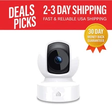 Smart Indoor Camera with 30ft Night Vision, Motion Detection & Cloud Storage
