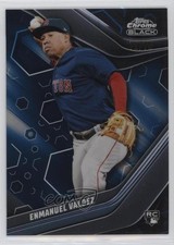 2023 Topps Chrome Black Blue Refractor 72/75 Enmanuel Valdez #69 1dh2