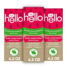 Watermelon Flavored Kids Toothpaste - Fluoride Free, SLS Free, Gluten Free