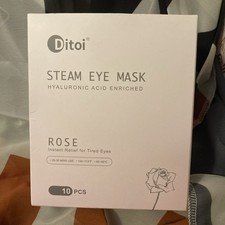 Steam Eye Mask, Heated Eye Mask f,Warm Compress with Hyaluronic Acid, New 