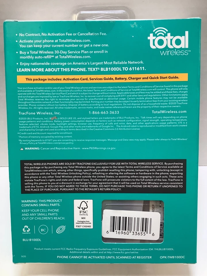 Total Wireless Blu View 1 4G LTE Prepaid Smartphone Black 16GB, Network Locked - Image 4 of 4