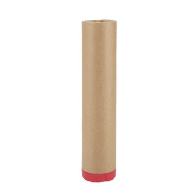 Pre-Taped Masking Paper 1500x60cm / 49.21ftx23.62'' 1 Pc Brown Red