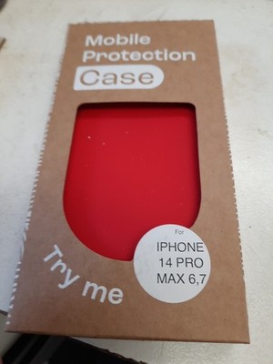 T-Mobile Cover Case Hülle In Rot Flexibel Silikon Für Iphone 14 Pro Max