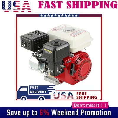 #ad #ad 212cc 7HP Horizontal Gasoline Engine Motor Pressure Washer Manual Recoil Start $118.43