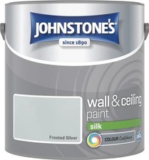 Johnstone's Wall & Ceiling Paint Silk Emulsion Smooth Finish Tin 2.5L All Colors