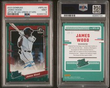 JAMES WOOD ROOKIE AUTO 15/15 PSA 9 DONRUSS OPTIC! POP 3!