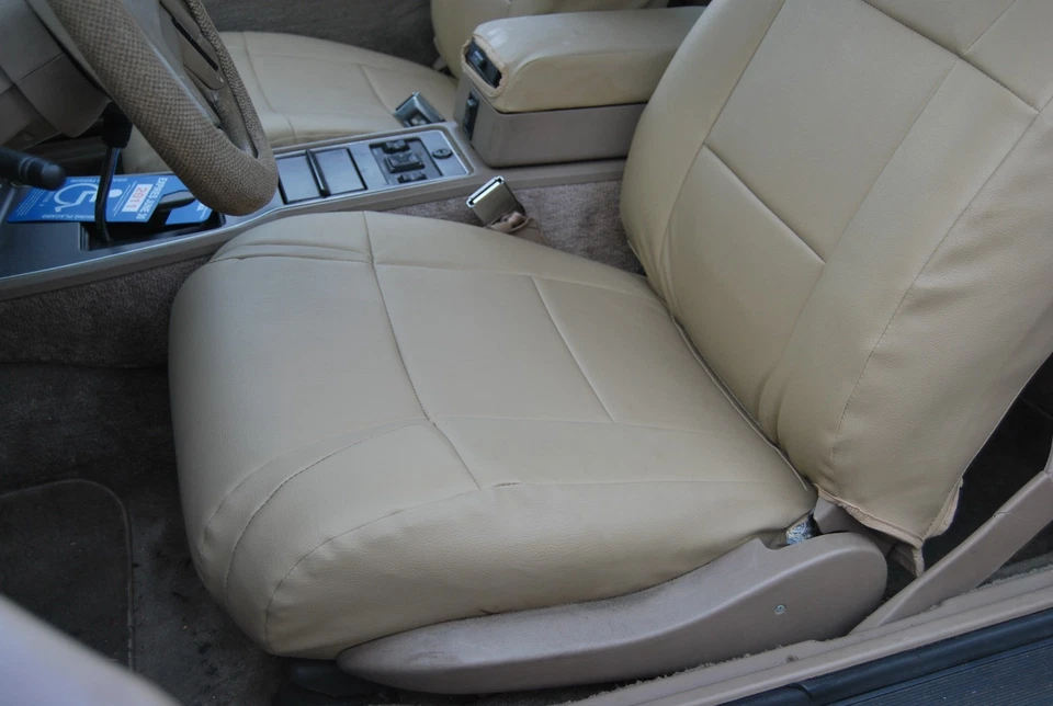 FUNDAS DE ASIENTO DELANTERAS PARA LINCOLN MARK VII - IGGEE, CUERO S, AJUSTE PERSONALIZADO 13 COLORES Foto 2 de 4