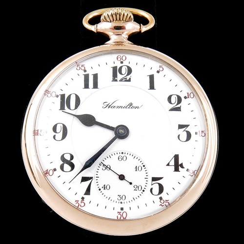 1917 Hamilton 16s 17 Jewel Grade 974 Gold Filled Pocket Watch
