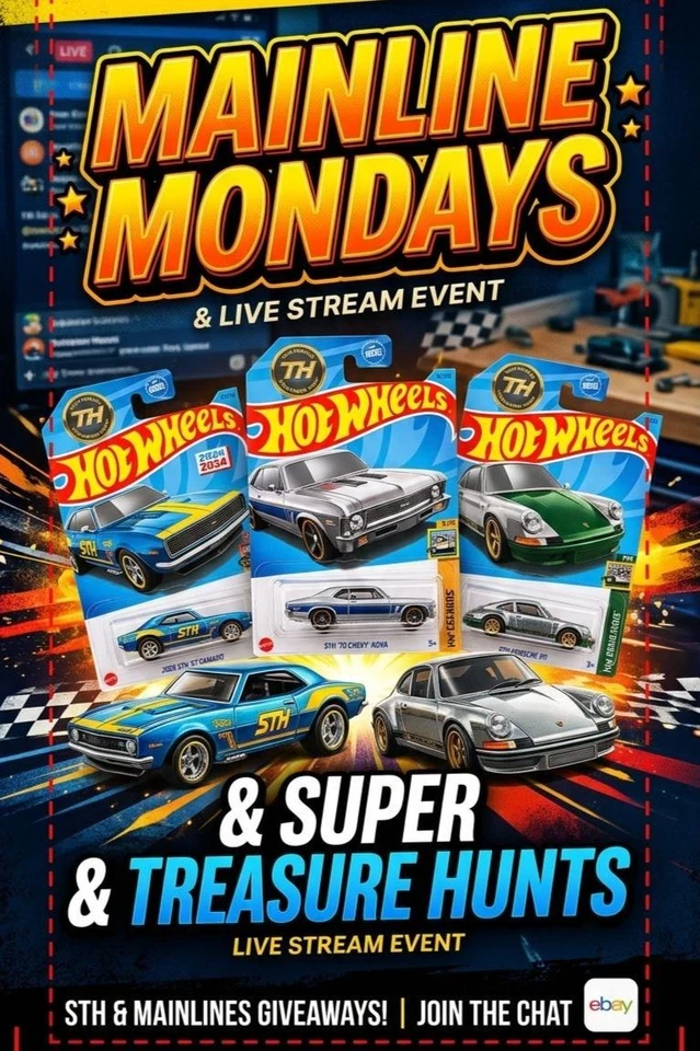 Mainline Mondays Live: Super Treasure Hunts & Hot Wheels Pulls! 🚗💨