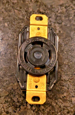 Hubbell 30 amp twist lock plug  NEW 