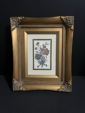 vintage framed floral bouquet art print