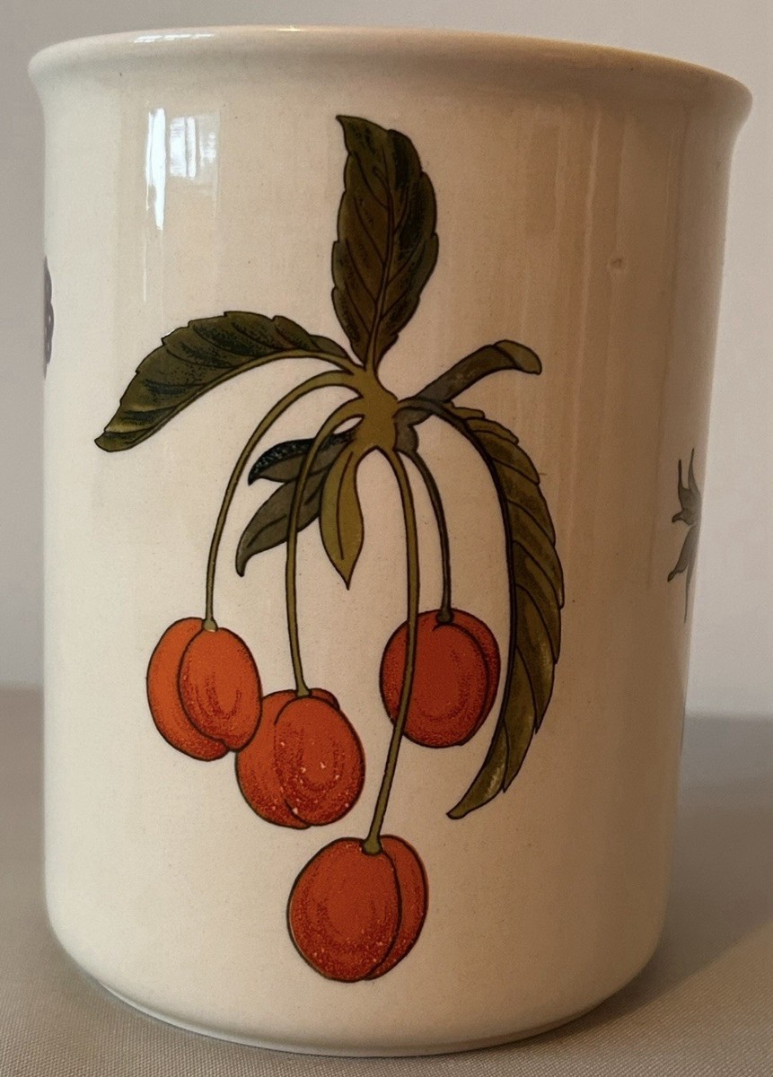 Royal Worcester Palissy 'Summer Fayre' Utensils Canister | eBay UK