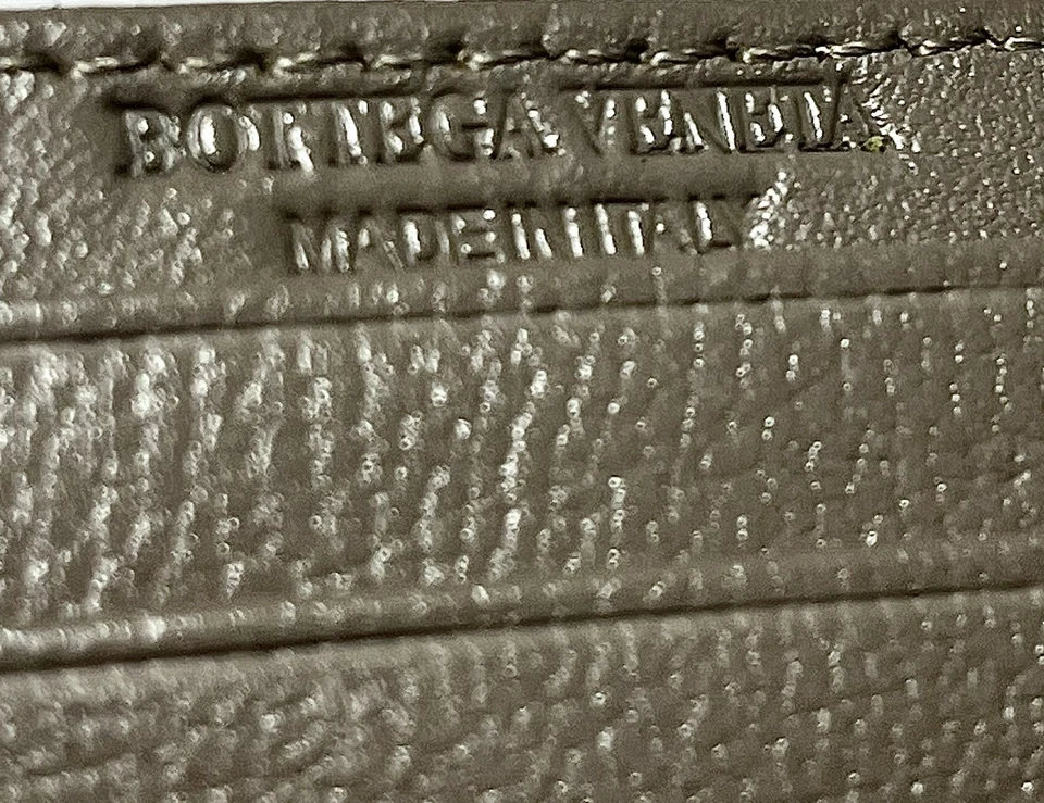 Tarjetero de piel de cordero Bottega Veneta Intrecciato - marrón coñac Foto 2 de 4