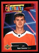 2020-21 Upper Deck UD Portraits Red #P57 Egor Zamula Nashville Predators TW3272