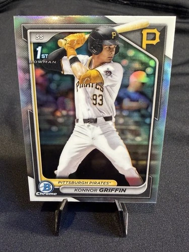 2024 Konnor Griffin Bowman Refractor 1st ***flawed Surface**** Will Not Gem.