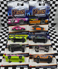*COMPLETE SET* Hot Wheels 2026 Neon Speeders Mix 1 Porshce,Honda,Ford,Chevy 1/64