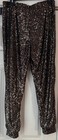 Cable & Gauge Womens Gold Sequin Stretch Pants Size M Sparkle Metallic Pull On — photo 2