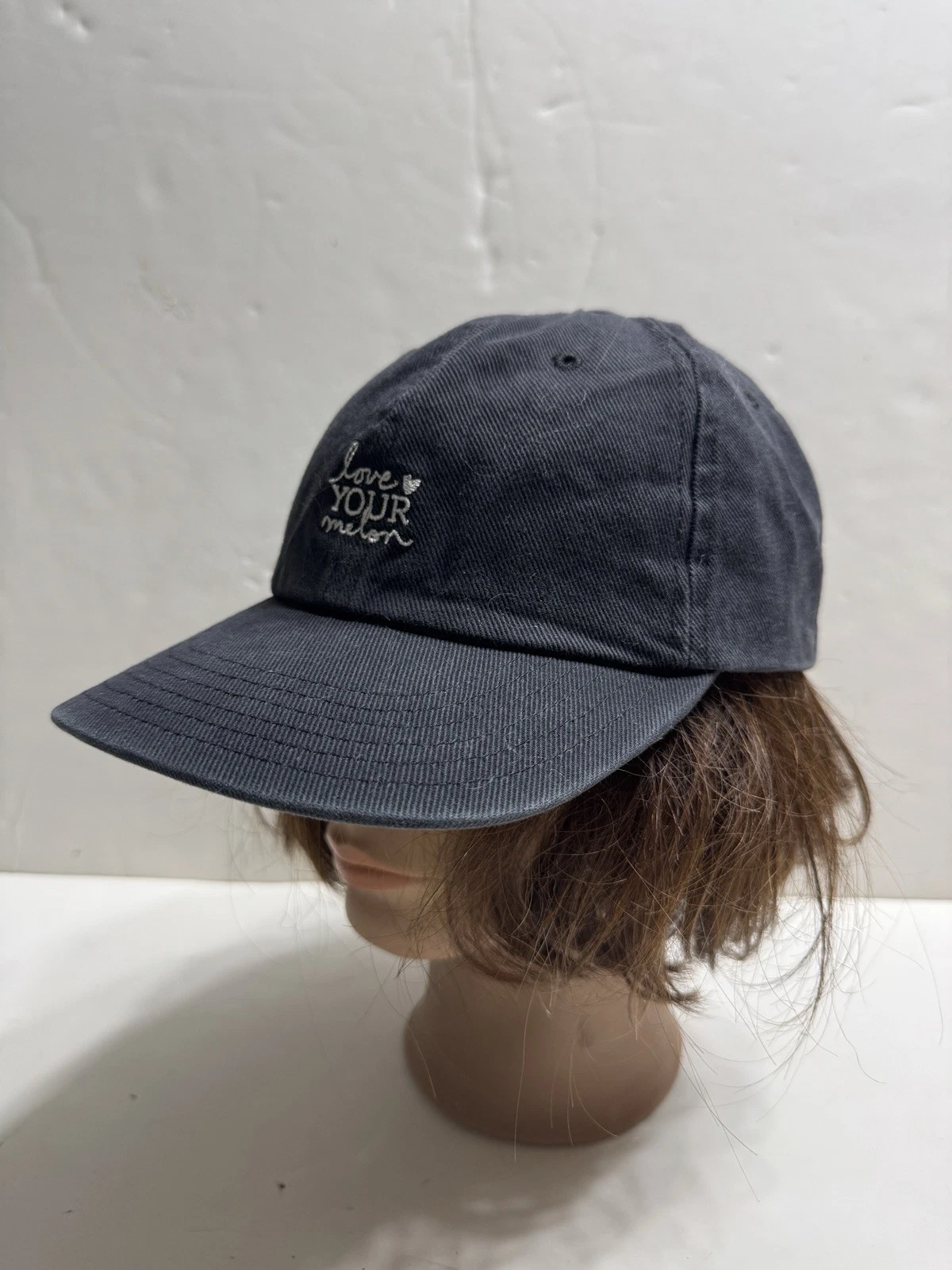 Love Your Melon Hat Baseball Cap Gray/Black Adjustable USA Made