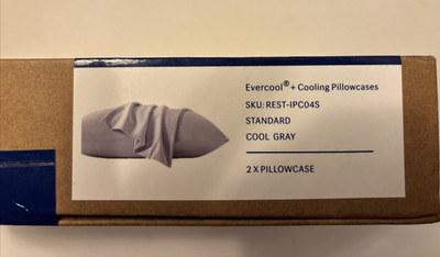Evercool + Cooling  PIllowcases (2) Cool Gray REST-IPC04S