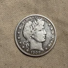 1908-S Barber Half Dollar Near Very Fine Near VF Coin ZM