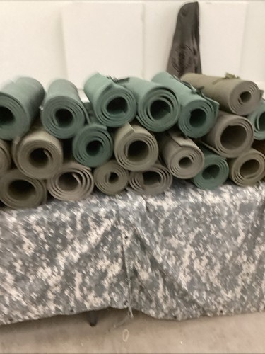 USGI Military Foam Roll Up Sleeping Mat OD Green