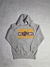 NFL Washington Redskins Hoodie Sweatshirt Youth Boys Gray Football SEE PHOTOS