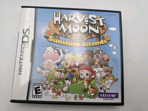 Harvest Moon DS: Sunshine Islands (Nintendo DS) Lite DSi XL 3DS w/Case & Manual