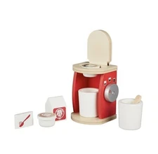Melissa & Doug Wooden Coffee Maker Set Toy Kitchen Accessories Play 8 Pc Set