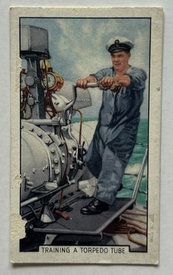Gallaher Park Drive Navy Training Torpedo Tube HMS Verity No7 Tobacco Card CC6