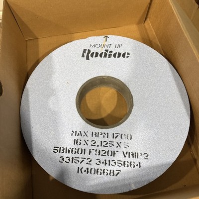 Radiac Grinding Wheel 5BW601 F920F.  331572 34135664.  K406687