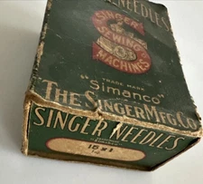 Singer Sewing Machine Needle Box - 15x 1 - Size 14 Vintage Needles
