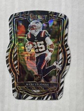 2022 Select Marcus Jones Club Level Zebra Prizm Die-Cut SSP RC Patriots